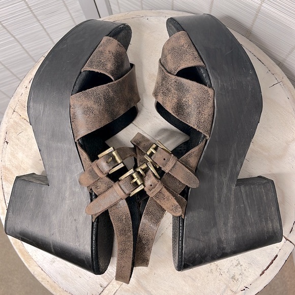 Freebird Ali wood clog sandals 39. 8.5 9 - Picture 13 of 13